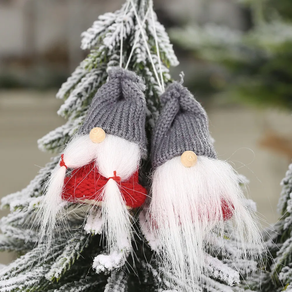 Рождественская плюшевая кукла Санта-Клауса креативный подарок елка украшение