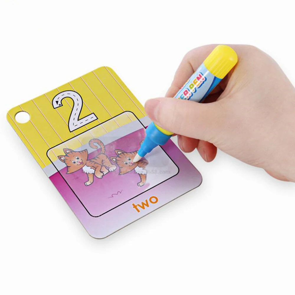 Карточки Волшебные для рисования 3D цифровые цифры геометрические узоры