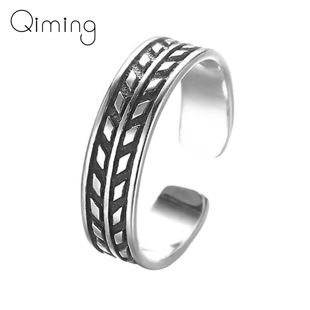 Женское регулируемое кольцо в форме листа мужские кольца на палец