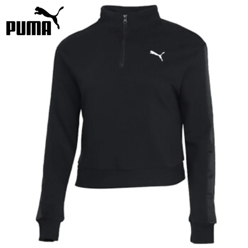 Original New Arrival PUMA STYLE CAT Half-Zip Wmns Women s  Pullover Jerseys Sportswear