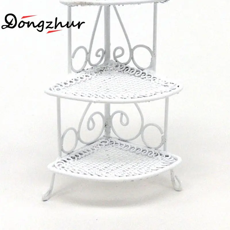 

1:12 DIY House Accessories Mini Flower Scene Dollhouse Mini Q0Q8 Model Rack Flower Dollhouse Stand Decora W9S6