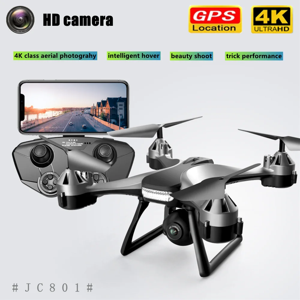 

JC801 Drones With HD Camera RC Helicopter 4K Dual Camera Drone Aerial Photography Quadcopter WIFI Remote Control Plane Toys Gift