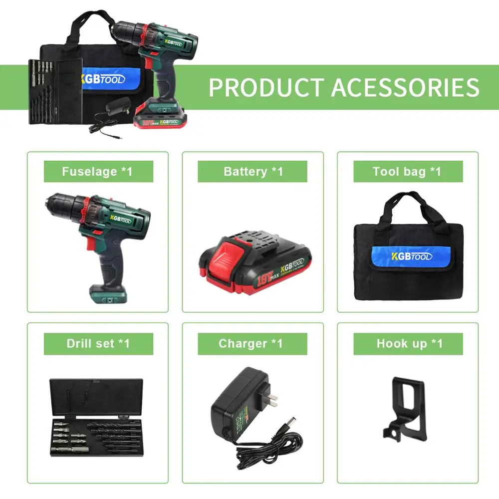 18 в электроинструменты электрическая дрель Аккумуляторная литиевая отвертка