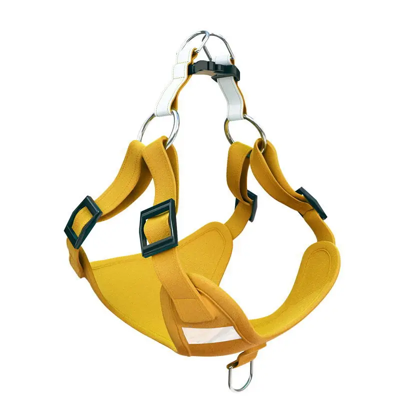 

The New Pet Supplies Suede Six Colors Dog Chest Back Small And Medium-Sized Dog Vest Type Leash Pet Reflective Dog Chest Harness