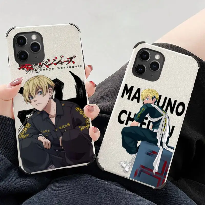 

Matsuno Chifuyu Tokyo Avengers Revengers Phone Case Lambskin Leather For iphone 12 11 8 7 6 XR X XS PLUS MINI PLUS PRO MAX