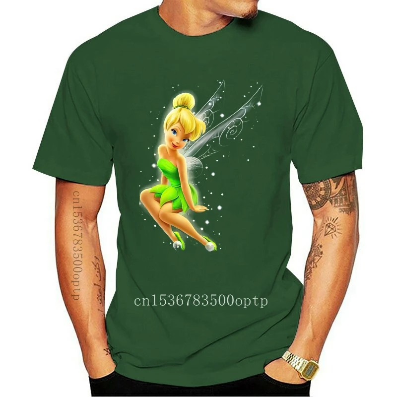 

Мужская футболка Tinkerbell, черная футболка, футболки для женщин и мужчин, футболка