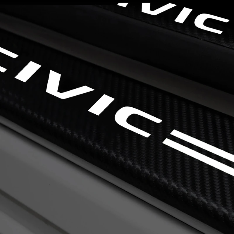 Накладка на пороги автомобиля 4 шт. из углеродного волокна для Honda Civic 10 9 8 7 2006 2007 2008