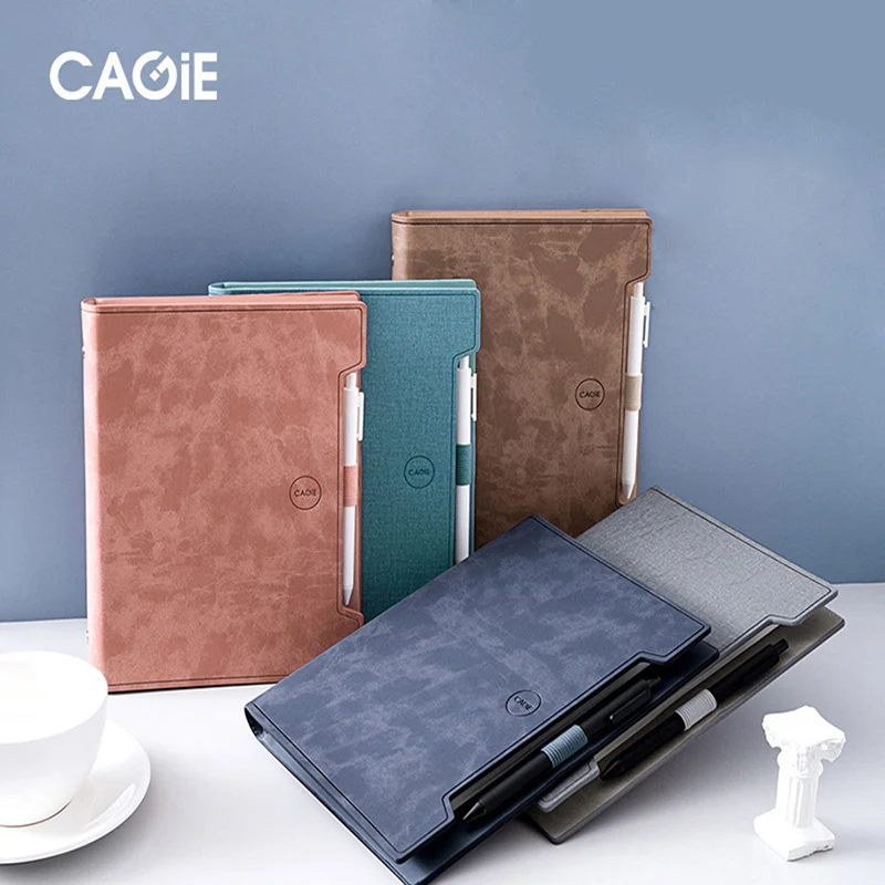 

A5 Binder Diary Notebook and PU Journals Business Spiral 6Rings Planner Organizer Line Gird Notepad DIY Weekly Handbook With Pen