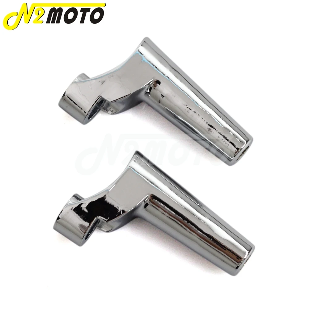 1 пара хромированный мотоциклетный кронштейн для переднего сигнала поворота Harley