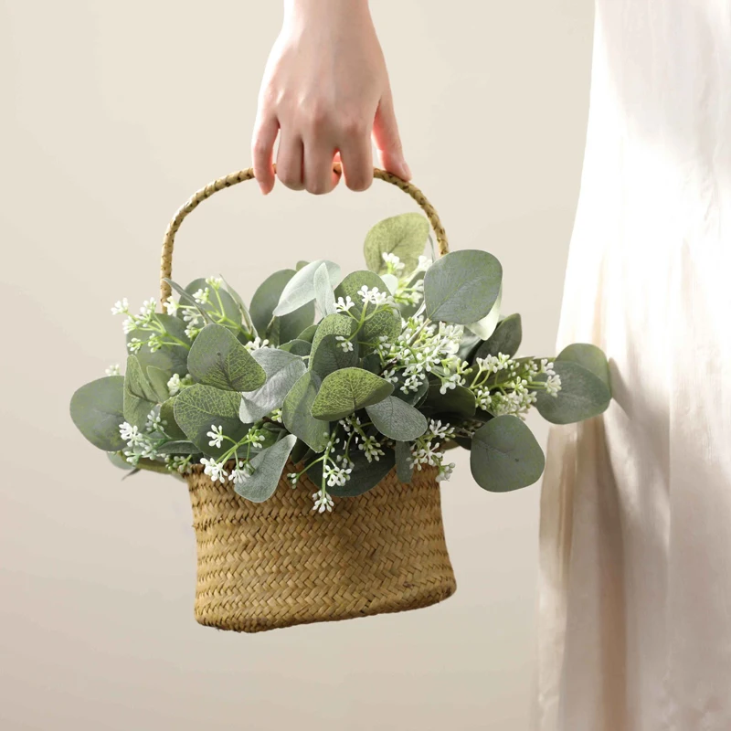 4 шт. короткие ветки искусственного эвкалипта искусственные растения листья