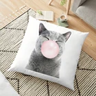 Наволочка для детской подушки с принтом в виде животных, с изображением пузырей, из полиэстера, нордический Декор для дома