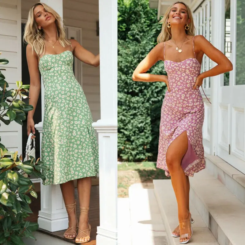 

Женское летнее богемное мини-платье макси, вечерние пляжные платья, сарафан