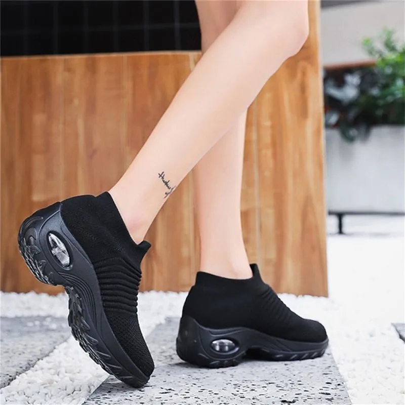 LIN KING/женская повседневная обувь больших размеров Дышащая для улицы Спортивные