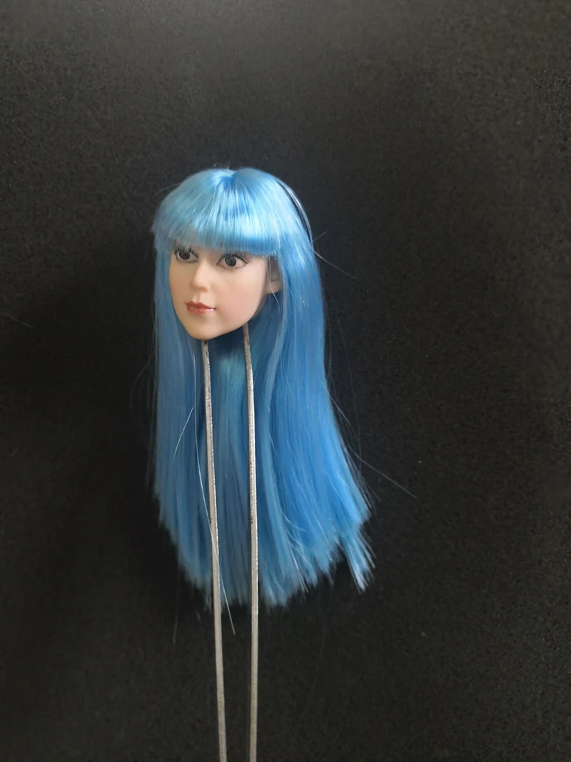 1/6 мультяшная девушка голова лепить большие глаза красный розовый синий