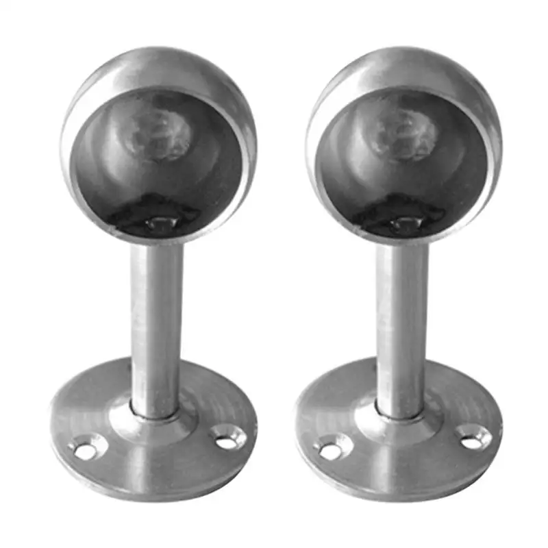 2 шт гардеробная планка седло фланца конец поддержки из нержавеющей стали