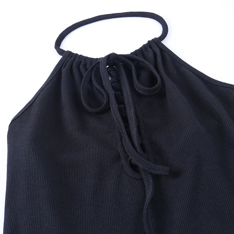 Женское готическое платье с бретельками NCLAGEN черное ТРАПЕЦИЕВИДНОЕ поясом цепь