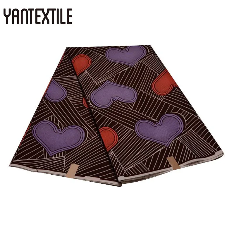 19040009 YANTEXTILE новая Анкара ткань Африканский Голландский Воск Принт Tissu Africain 3 ярдов настоящий воск Африканский батик ткань для свадебного платья - Цвет: 19040009