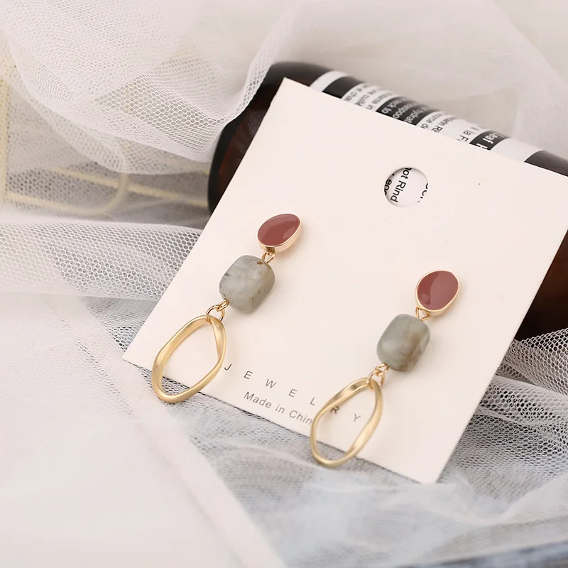 

Gold Metal Irregular Drop Earrings For Women 2020 Geometric Statement Earrings Fashion Jewelry Wedding Accessories