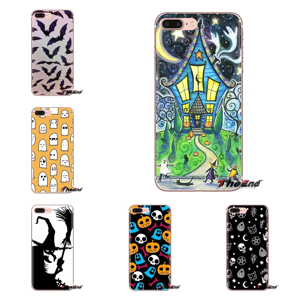 Прозрачный чехол из ТПУ для iPod Touch Apple iPhone 4 4S 5 5S SE 5C 6 6S 7 8 X XR XS Plus MAX с тыквой Хэллоуин