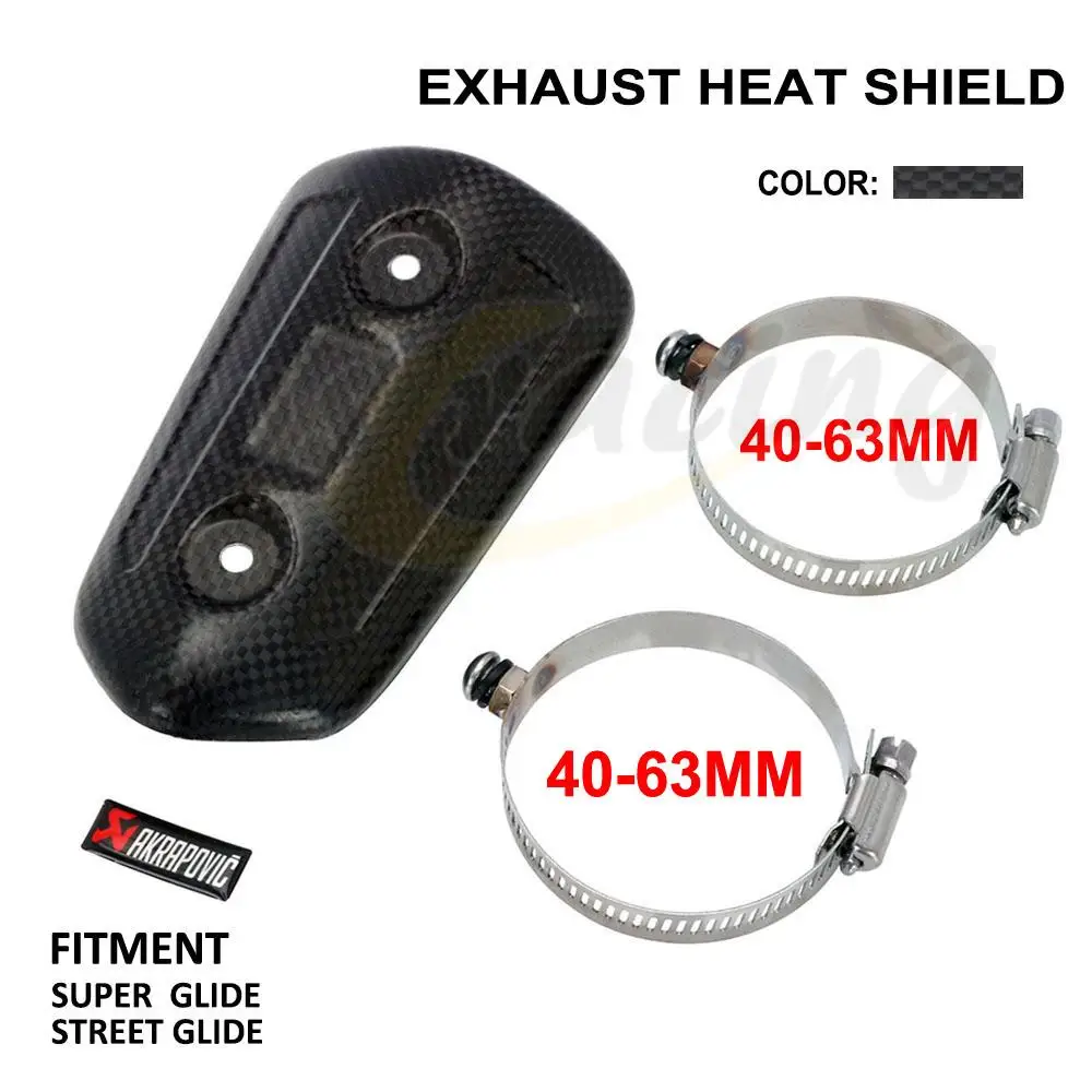 

Motorcycle Muffler Exhaust Pipe Heat Shield Guard Cover Protector For Super Glide Street Glide TMAX530 CB400