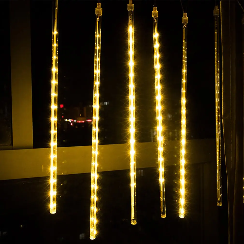 Капли дождя строка светильник s Led Метеоритный трубки s-соскульки падающим снегом
