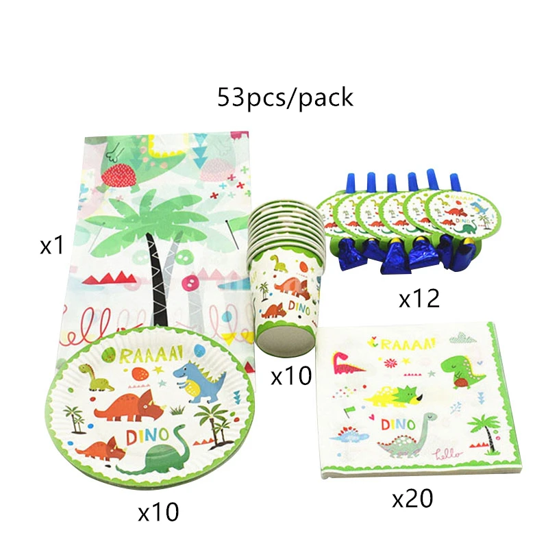 Для 10 детей празднование дня рождения тематика одноразовые столовые приборы