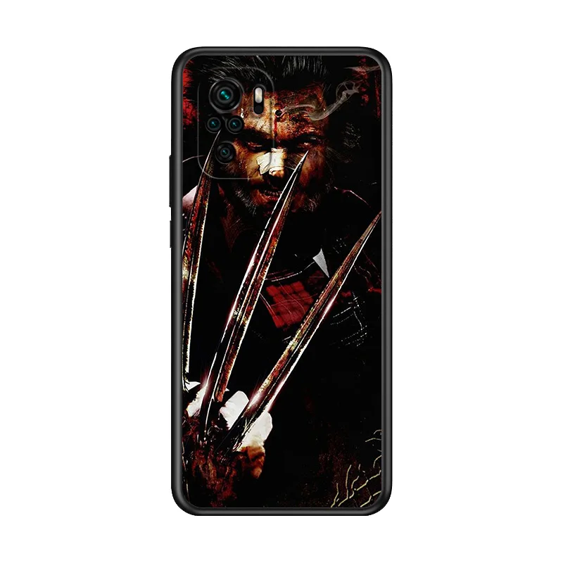 

Marvel Avengers Wolverine Super Hero For Xiaomi Redmi Note 10S 10 9T 9S 9 8T 8 7S 7 6 5A 5 Pro Max TPU Silicone Black Phone Case