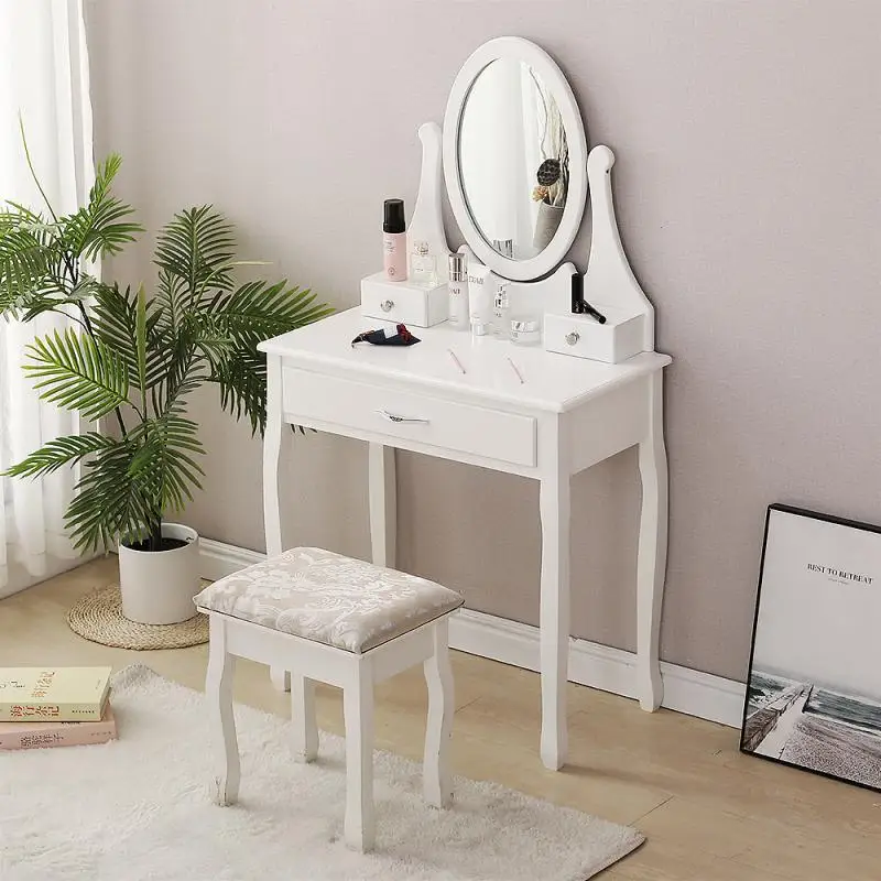 

Модный туалетный столик, скандинавский столик для макияжа, органайзер, шкаф для спальни, встроенный туалетный столик с зеркалом, мебель HWC