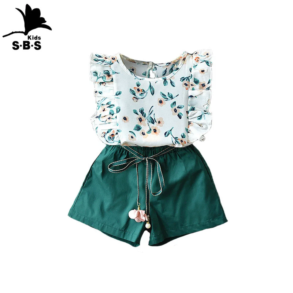 Новая дизайнерская детская одежда комплект одежды для девочек в Корейском стиле