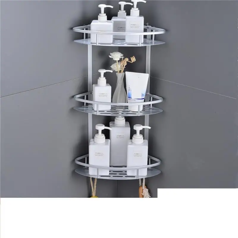 Number 7 Держатель для сушки Hoekplank Badkamer Banyo Aksesuarlari Estanteria Pared Lazienka Salle De Bain полки для душа Ванная комната настенная полка - Цвет: Number 7