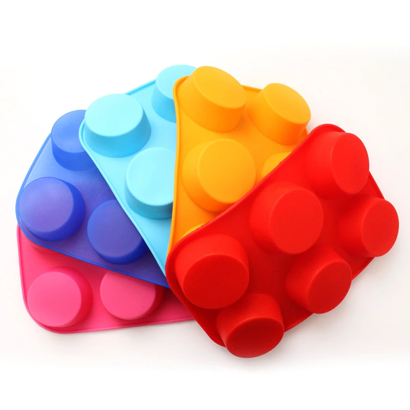 

Round Silicone Soap Mold 6-Cavity Chocolate Mould DIY Handmade Soap Making Tools