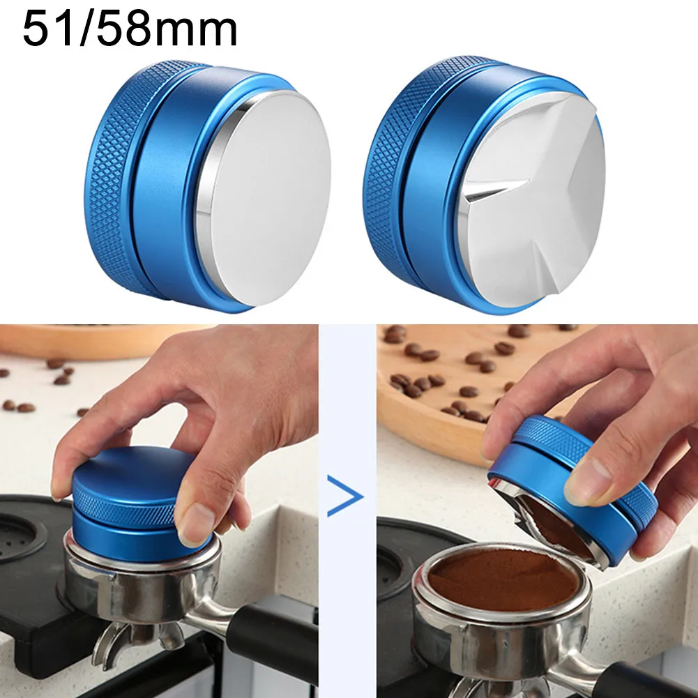 

1pcs Espresso Tamper 51/58MM Adjustable Dual Head Coffee Leveler & Tamper Espresso Coffee Powder Hammer