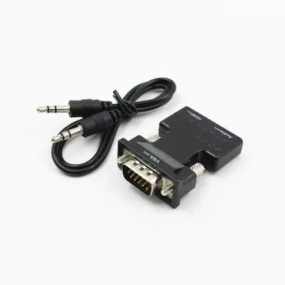 HDMI Женский VGA Мужской конвертер с аудио адаптером поддержка 1080P выходной сигнал