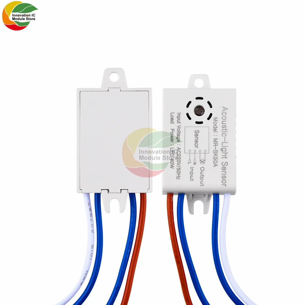 

AC180-265V Smart Sound and Light Control Switch 40W Detector Automatic Switch Smart Sound Voice Sensor Light Switch Smart Home