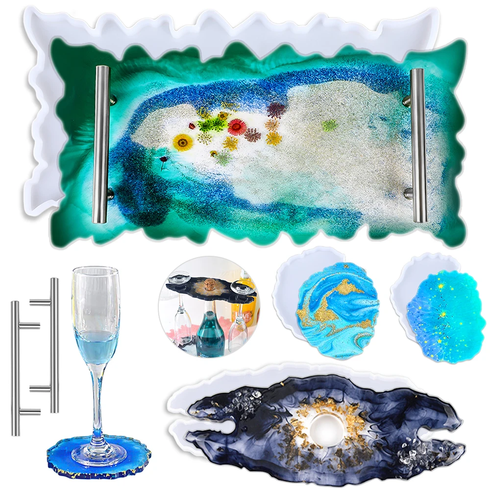 6 шт./компл. силиконовая форма для вина DIY неправильная фруктовых тарелок чашки