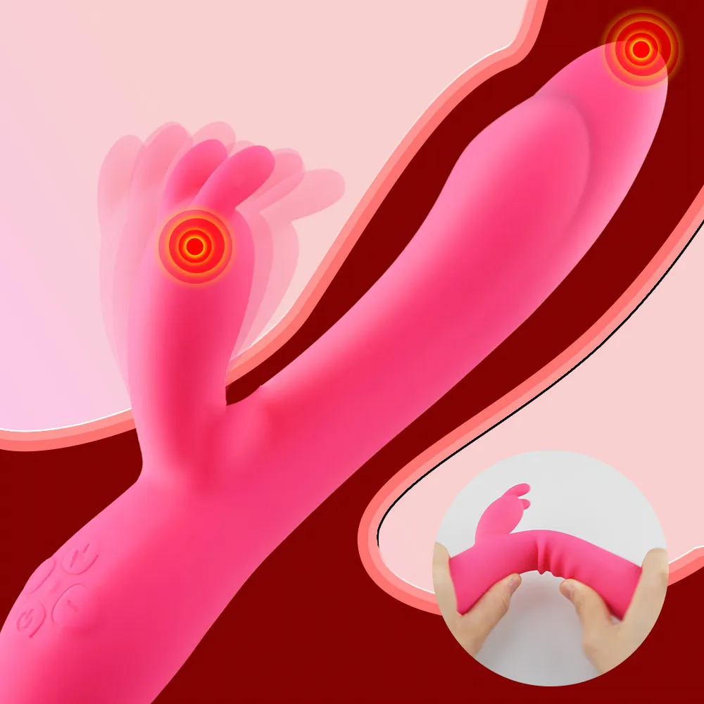 G Spot кролик вибратор 16 режимов водонепроницаемый фаллоимитатор вагинальный