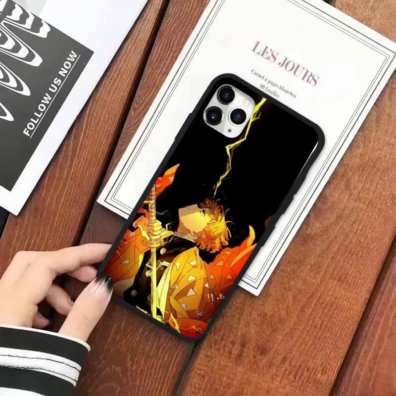

Agatsuma Zenitsu anime demon slayer Phone Case for iPhone 11 12 mini pro XS MAX 8 7 6 6S Plus X 5S SE 2020 XR