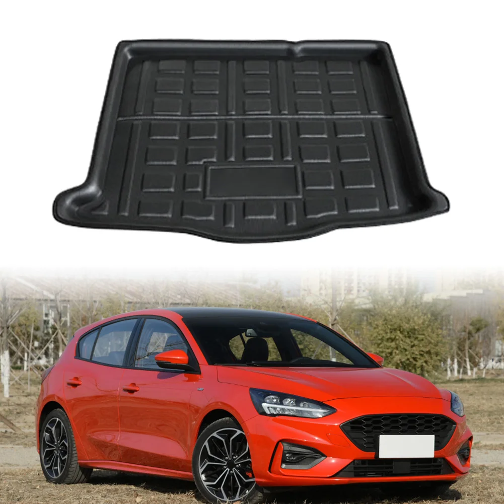 

Задний багажник, напольный коврик, ковер, подкладка для багажника автомобиля, грузовой поднос для Ford Focus MK4 MK IV хэтчбек 2018 2019