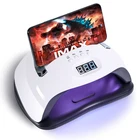 Лампа SUN Nail Lamp 192W Светодиодная лампа для сушки ногтей 10s  30s  60s  99s светодиодная УФ-лампа Ice для сушки гель-лака таймер автоматический датчик инструменты для маникюра