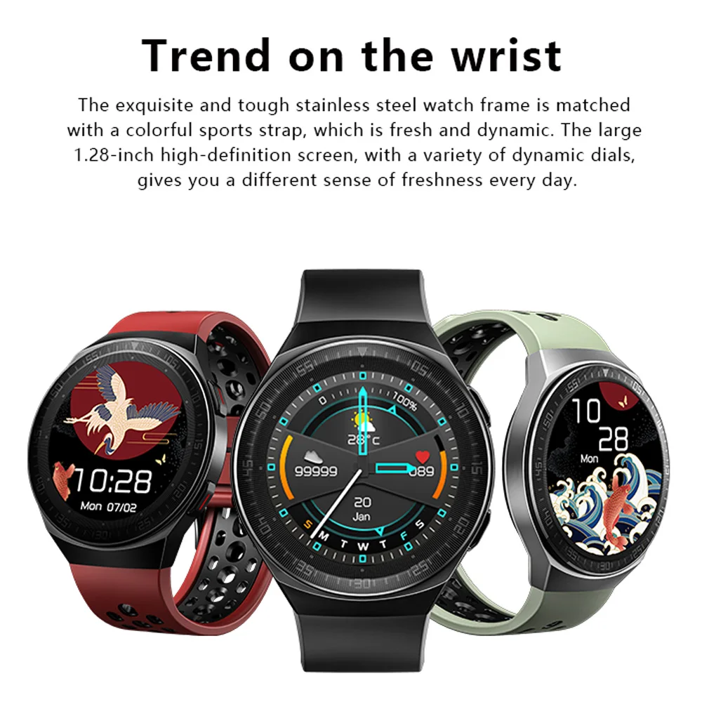 

Smart Watch Men Bluetooth 8G Memory Music Call Full Touch Screen Waterproof Smartwatch Recording Function Sport Fitness Bracelet