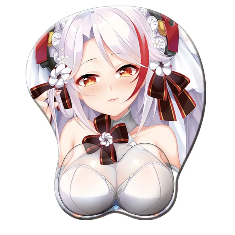 

Three-dimensional mouse pad 3D cute Japanese comic character realistic sliding mouse pad wrist silicone wrist pad