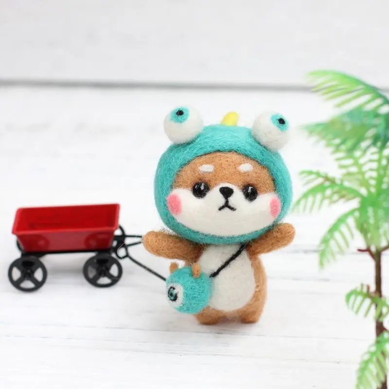 Свинья кролик носки с изображением куклы Клубнички из шерстяного войлока