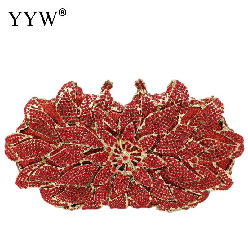 

5 цветов, Свадебные Элегантные сумочки, 3D клатч в форме цветка с кристаллами, кошелек, кошелек для свадебного платья, дизайнерский женский кл...