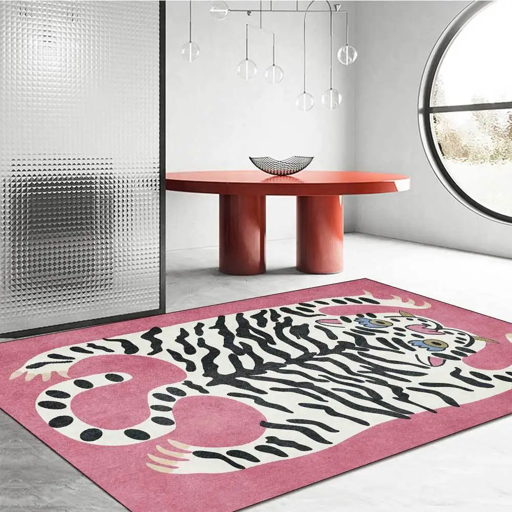 

Modern Carpet for Living Room Large Leopard Printed Floor Mat for Bedroom Anti Slip Kids Room Carpet and Rugs Home Decor