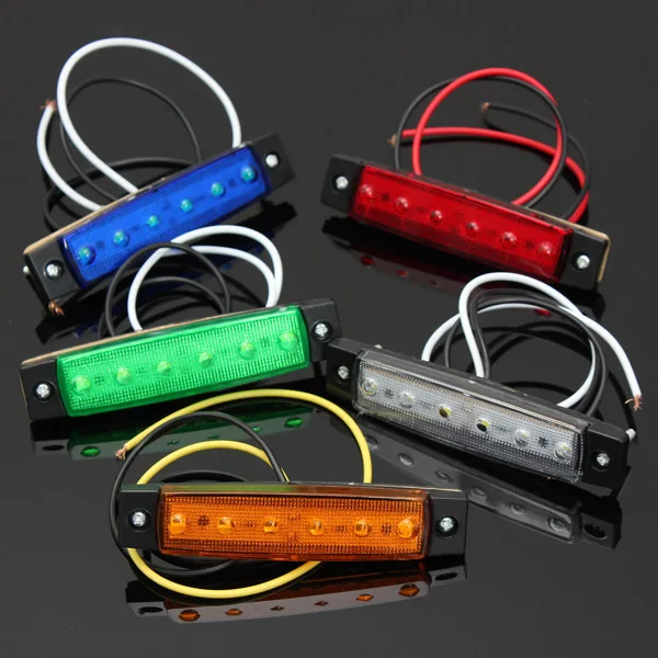 10 шт. 6 светодиодных габаритных фонарей 24 В 12 В|lamp 24v|6 led24v lamp |