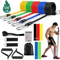 16 piece resistance band set fitness band resistance fitness equipment exercise band pull rope fitness stretch training extender