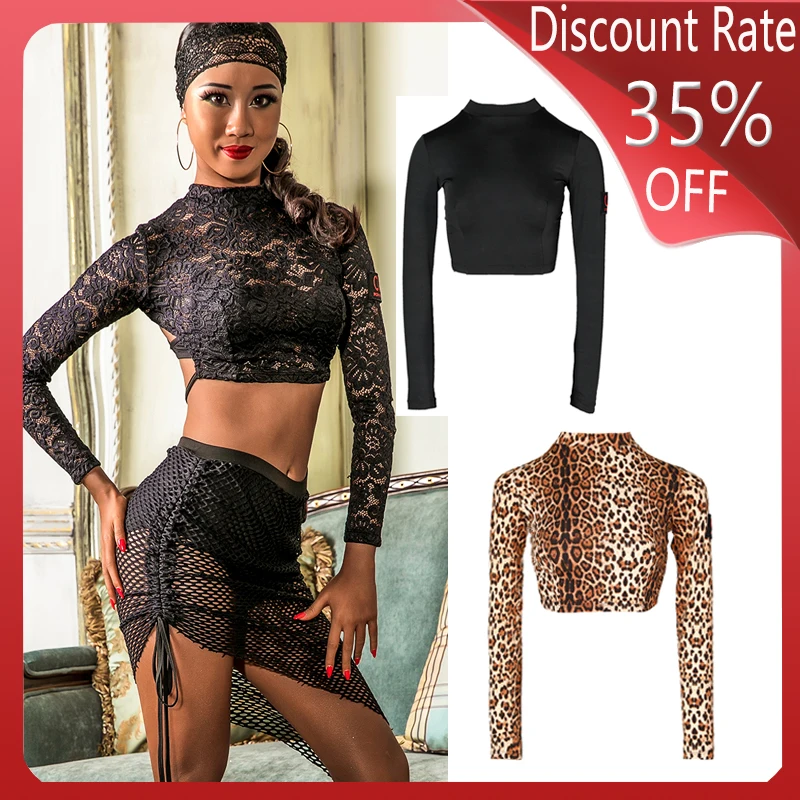 Женский леопардовый костюм для латиноамериканских танцев|Латинский| |