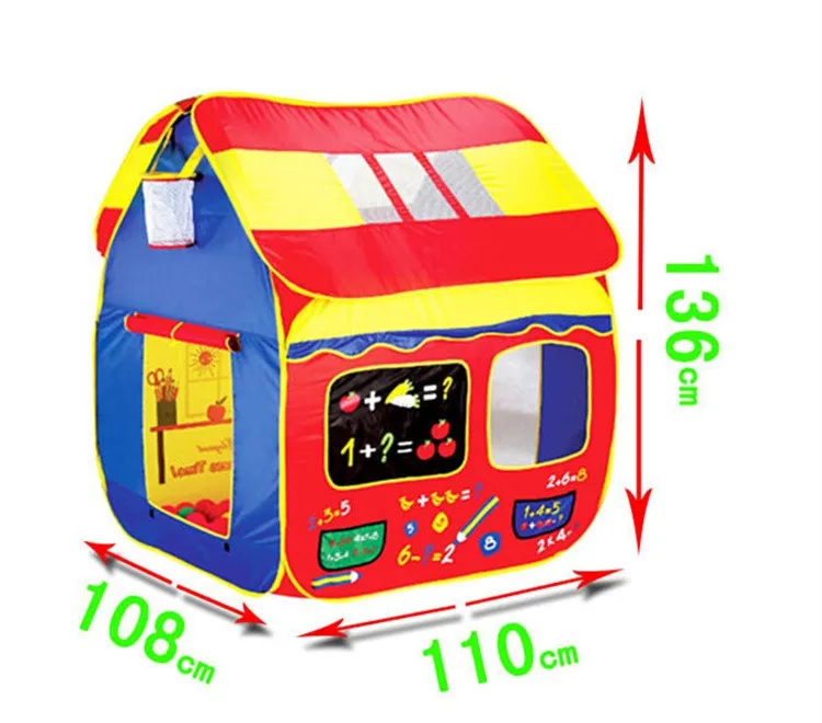 

[Funny] Basketball Hoop Play Hut Children's sport tent large game houses folding portable toy ocean ball pool house kids gift