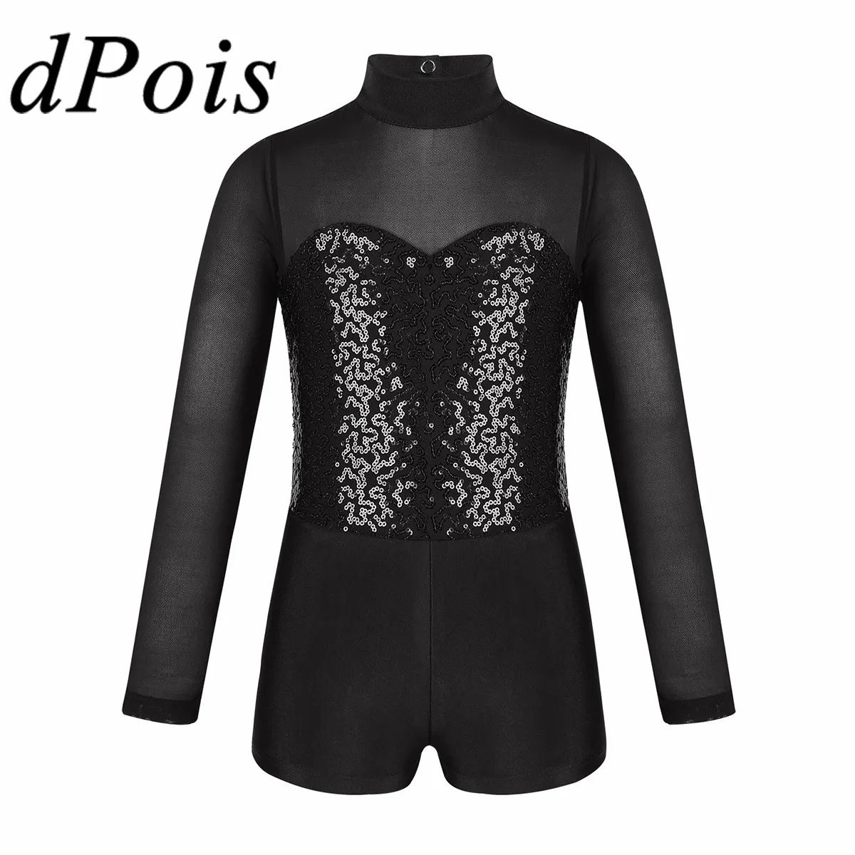 

Детская Одежда для танцев, для мальчиков одежда для девочки-подростка и ложным воротником одежда с длинным рукавом к требованиям заказчика; Сверкающие; Вечернее платье с сеточкой для сращивания балет гимнастический купальник для занятий танцами, бальный К