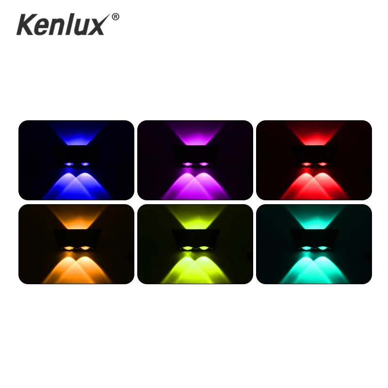 RGB 9W LED wall light indoor porch lights high quality colourful lamp shop bar restroom bedroom reading decoration | Лампы и освещение
